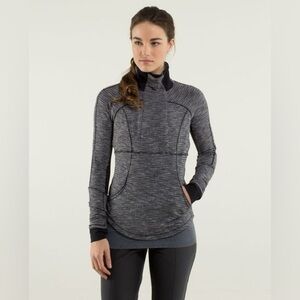 Lululemon Base Running Quarter Zip Pullover Sweater Running Gym Workout
